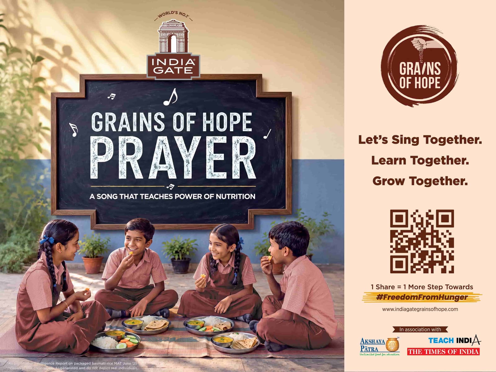 Grains of Hope Prayer, a song that teaches the power of nutrition