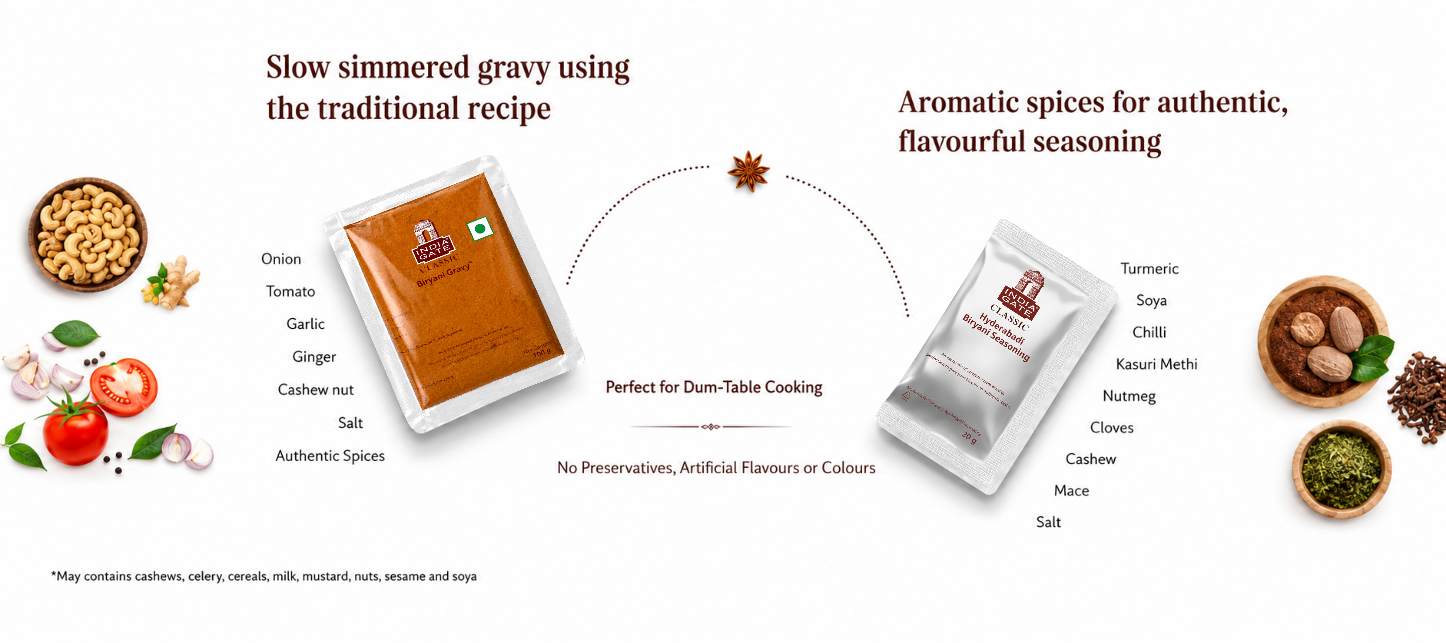 Slow simmered gravy using the traditional recipe, and aromatic spices for authentic seasoning