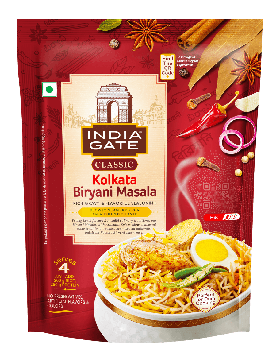 India Gate Classic Kolkata Biryani Masala 120g pack