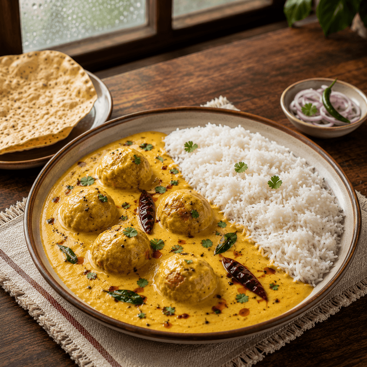Kadhi Chawal