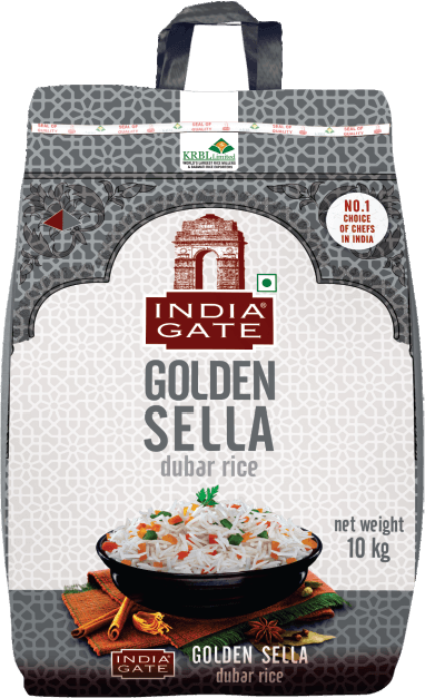 India Gate Golden Sella Dubar Rice 10kg pack