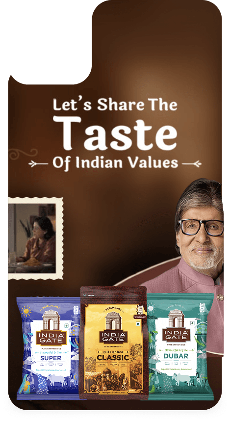 Let's share the taste of Indian values