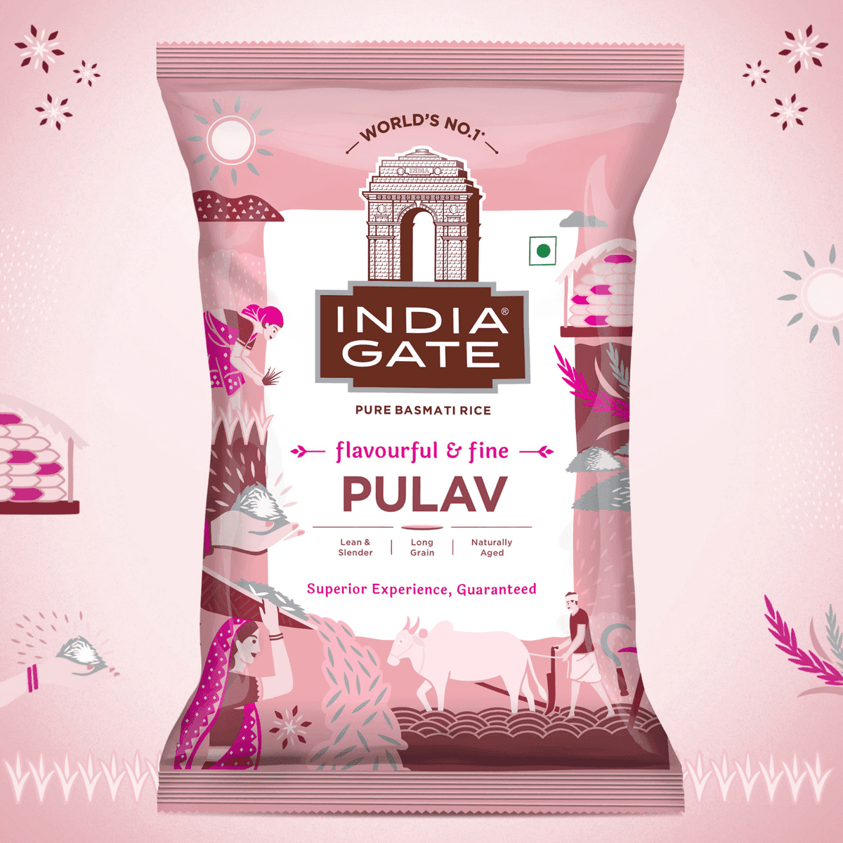 India Gate Gold Standard Biryani Basmati Rice pack