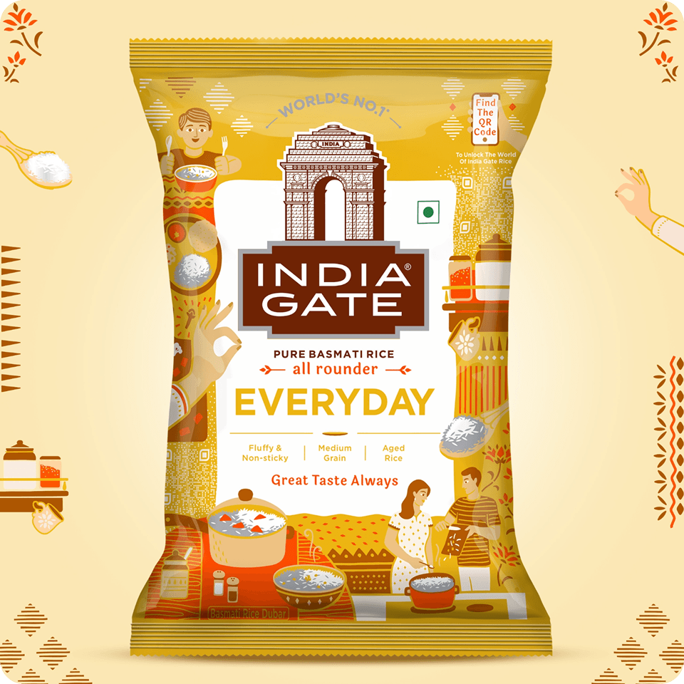 India Gate Gold Standard Biryani Basmati Rice pack