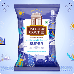 India Gate Classic Pure Basmati Rice pack