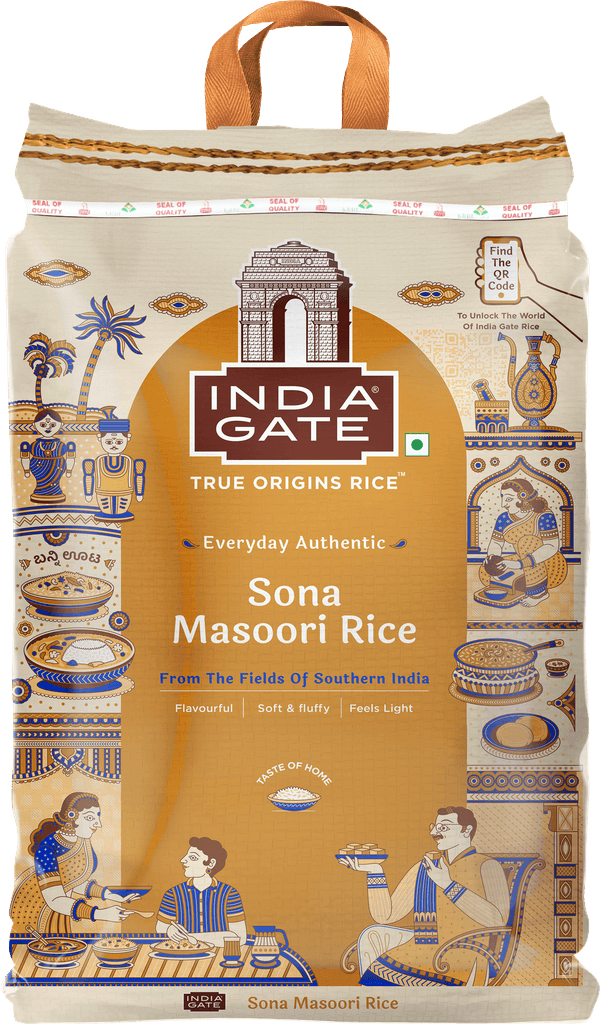India Gate True Origins Sona Masoori Rice pack